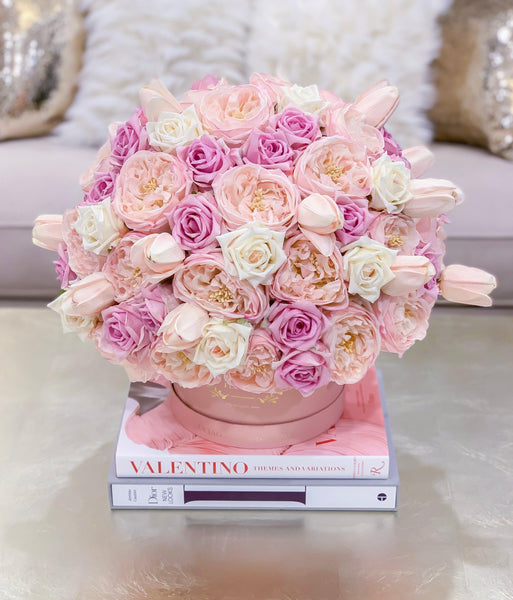 X-large Exclusive Finest Real Touch Roses Arrangement-multi 