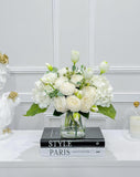 French Country Hydrangea Peony Arrangement