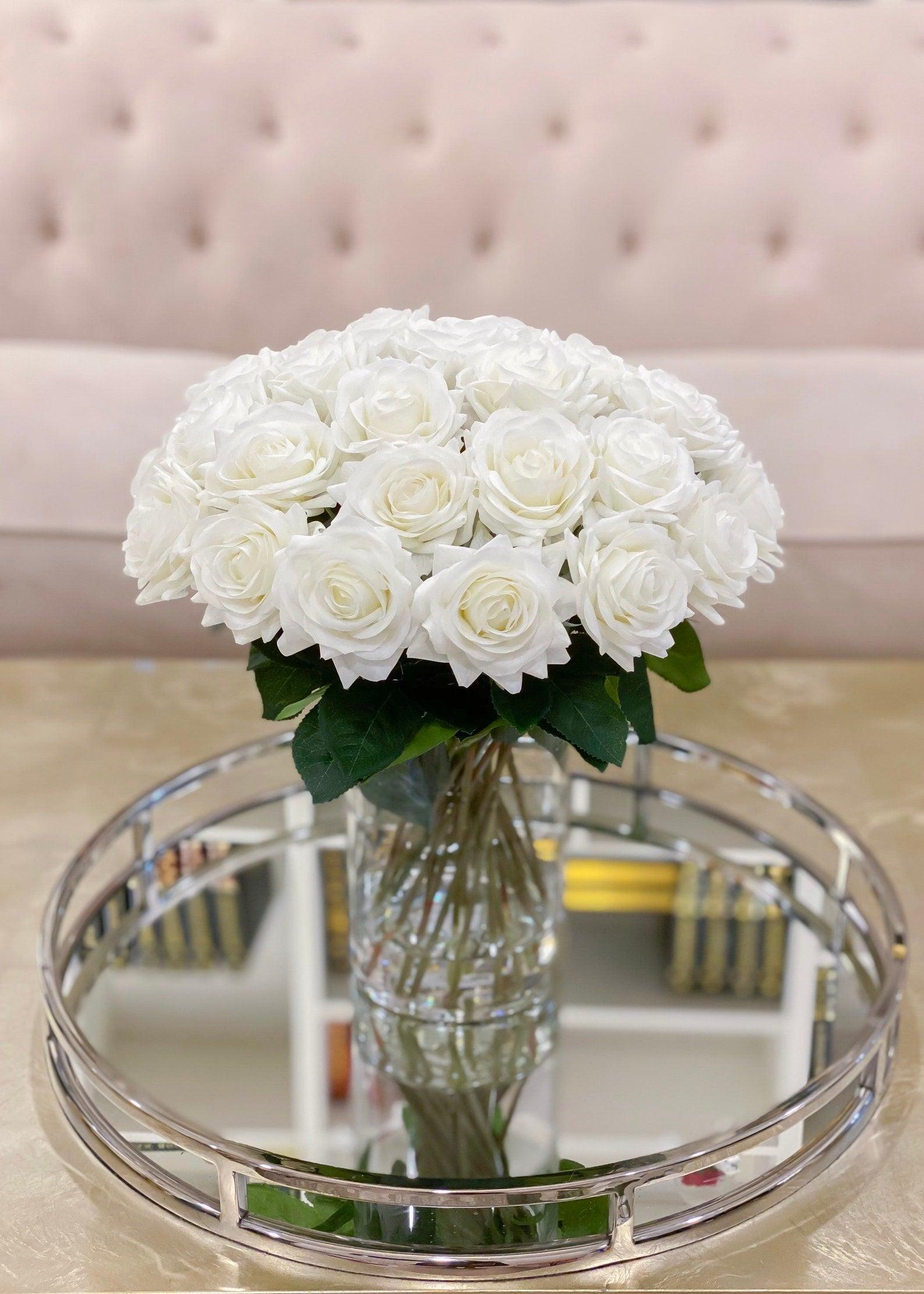 Large 60 Roses Faux Centerpiece – Flovery