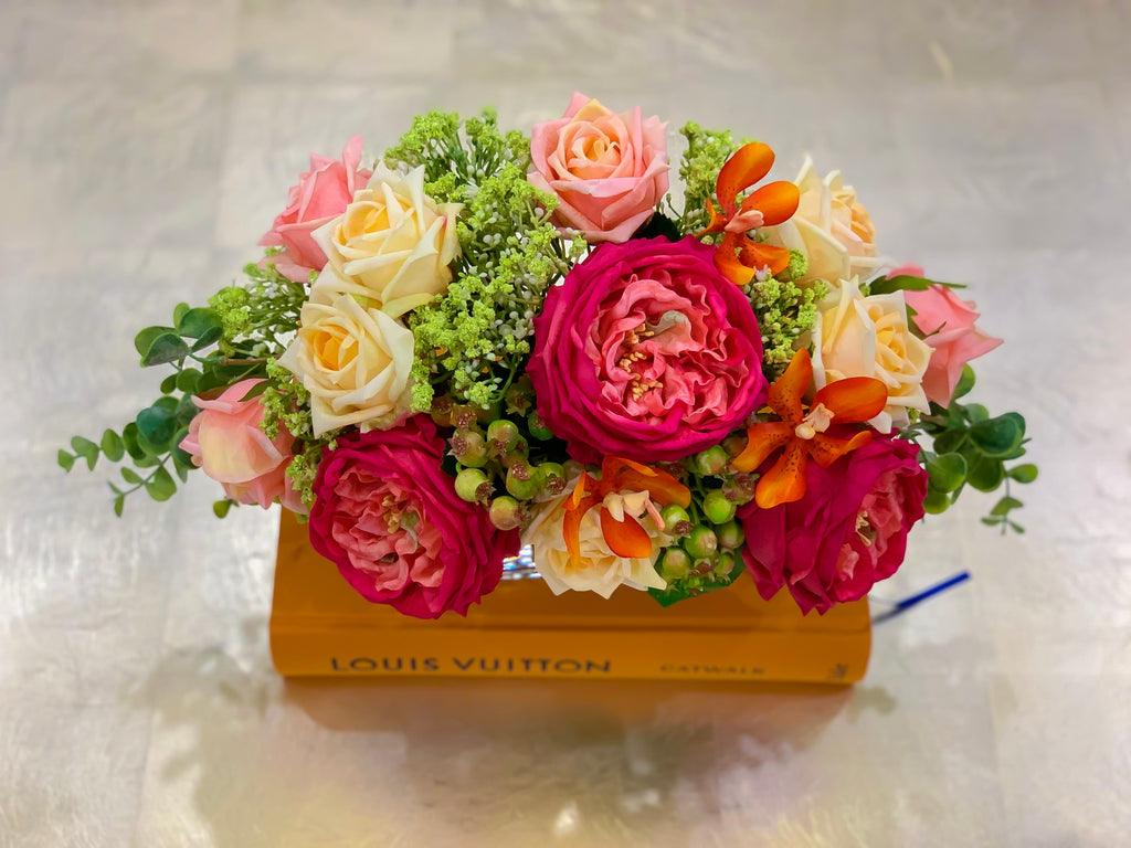 Louis V Roses, flowers, Louis Vuitton, HD phone wallpaper