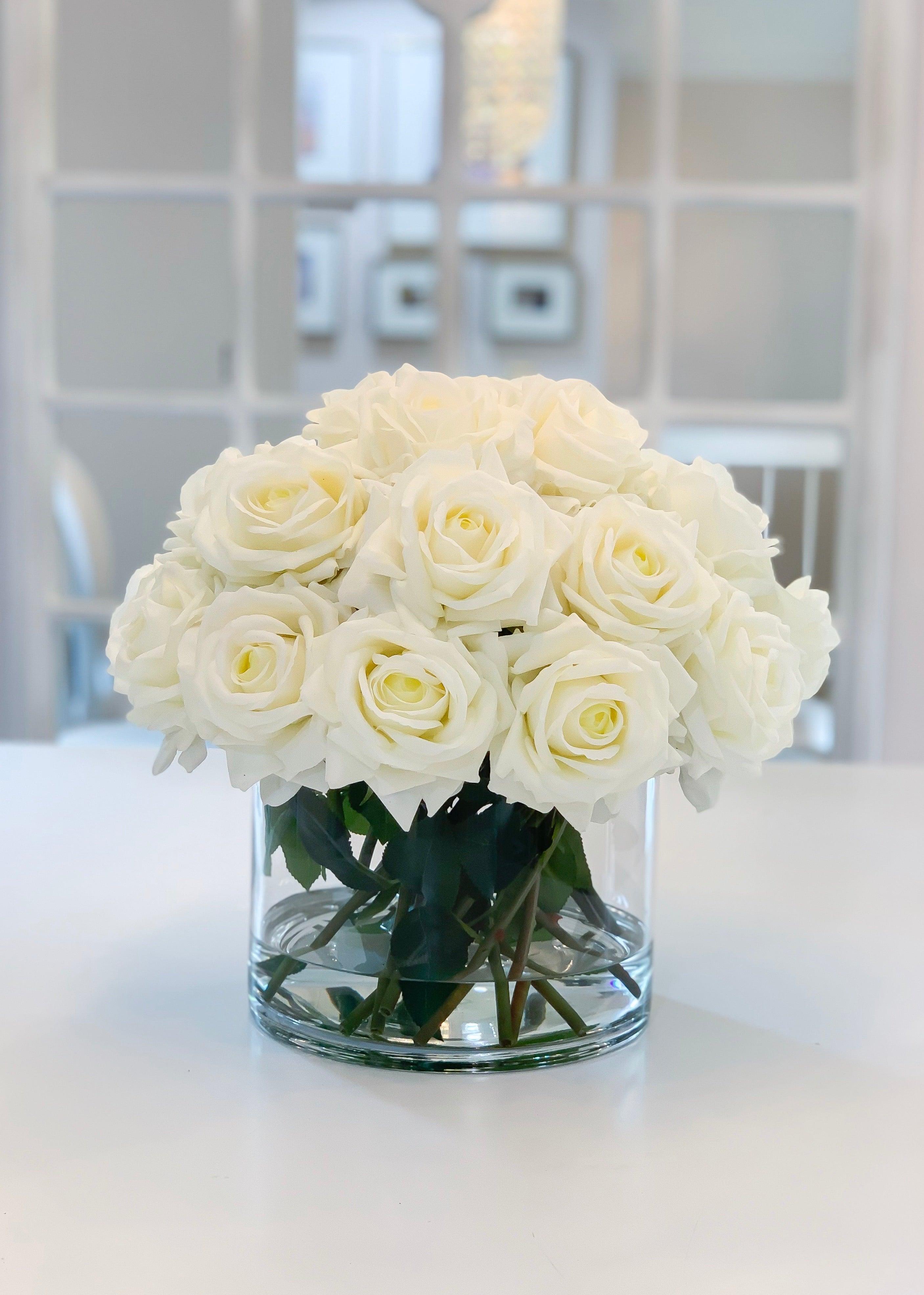 Gorgeous Single White Everlasting Rose Arrangement / Preserved